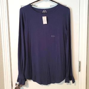 Maurices XS Long Sleeve Navy Top Shirt